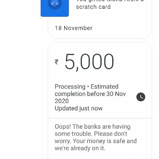 Google Payments 5 star review on 9th December 2020