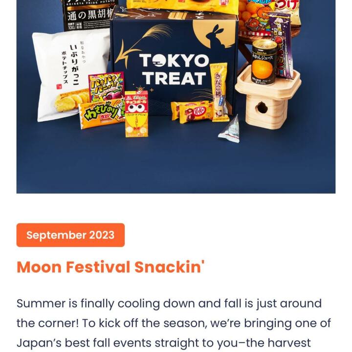 TokyoTreat 5 star review on 16th October 2023