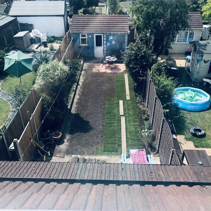 the lawn turf laying company 2 star review on 7th July 2020