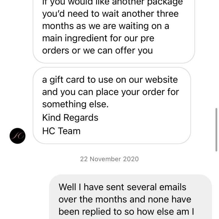 Hidden Cosmetics 1 star review on 21st April 2022