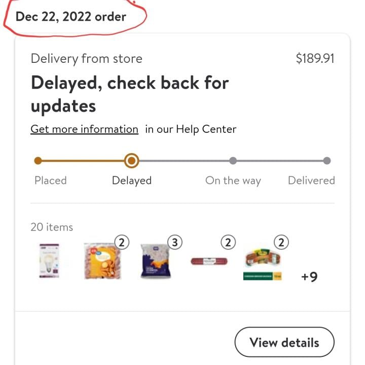 Walmart 1 star review on 23rd December 2022