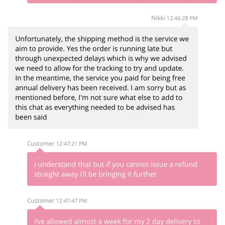Nastygal 1 star review on 3rd May 2021