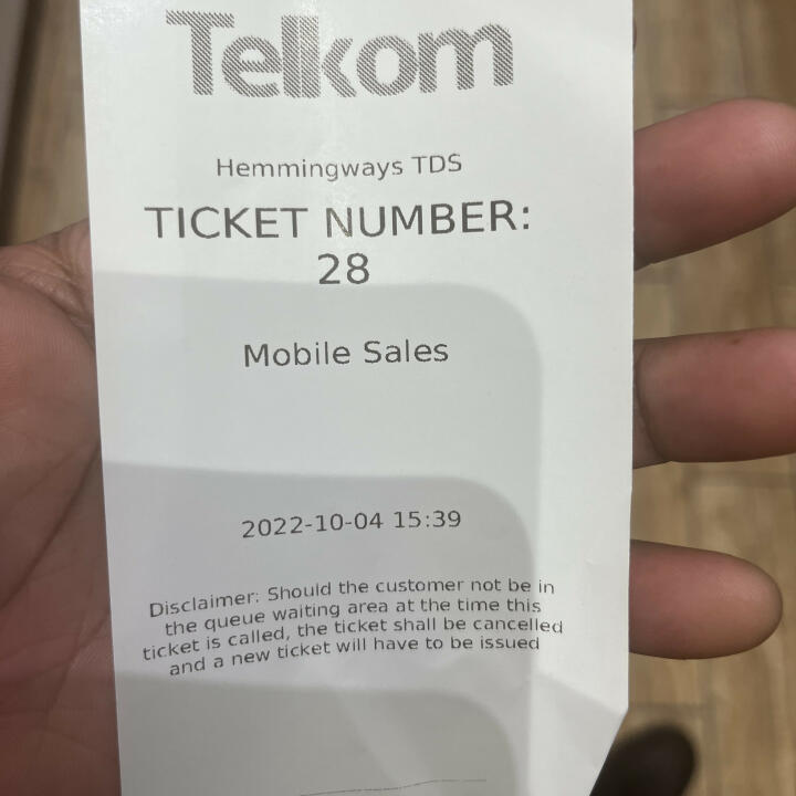 Telkom 1 star review on 4th October 2022
