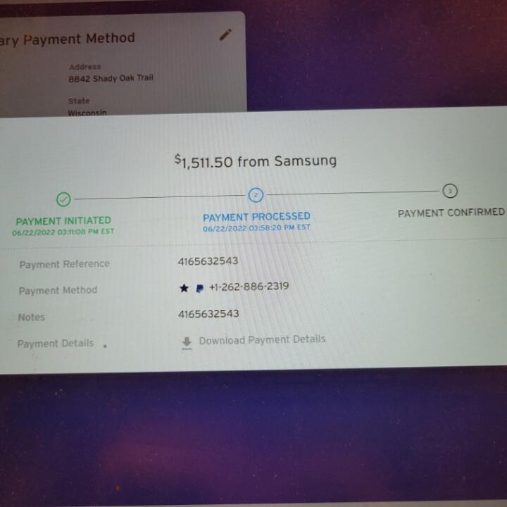 Samsung 1 star review on 30th June 2022