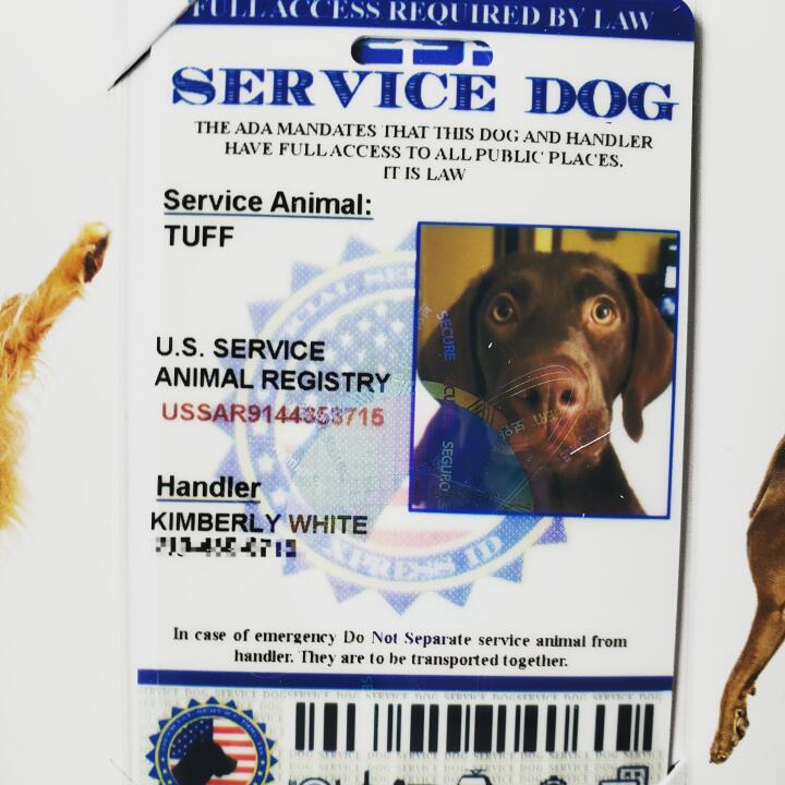 serviceanimalbadge-com 5 star review on 3rd October 2018