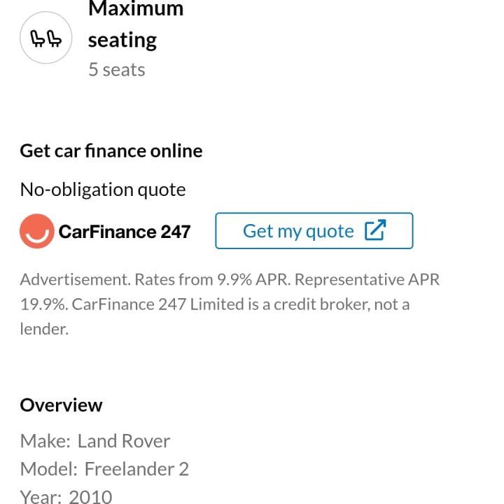 carfinance247.co.uk 1 star review on 22nd April 2024