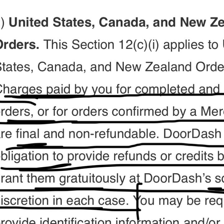 DoorDash 1 star review on 26th March 2024