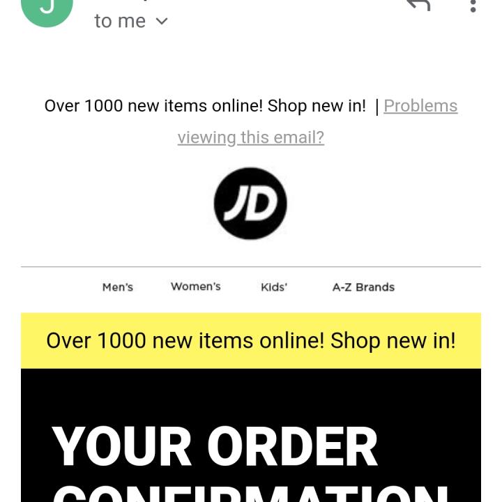 JD Sports 1 star review on 14th June 2021