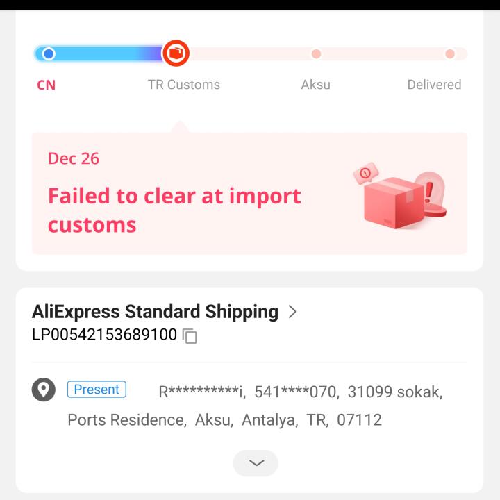 Aliexpress 1 star review on 12th January 2023