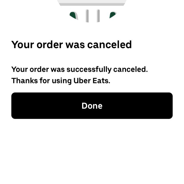 UberEATS 1 star review on 18th March 2024