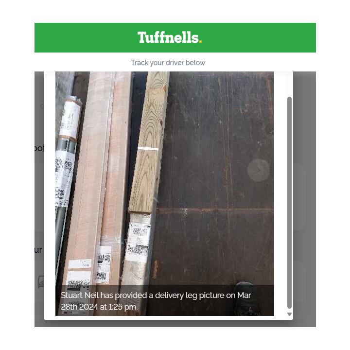 Tuffnells Parcels Express Ltd 1 star review on 28th March 2024