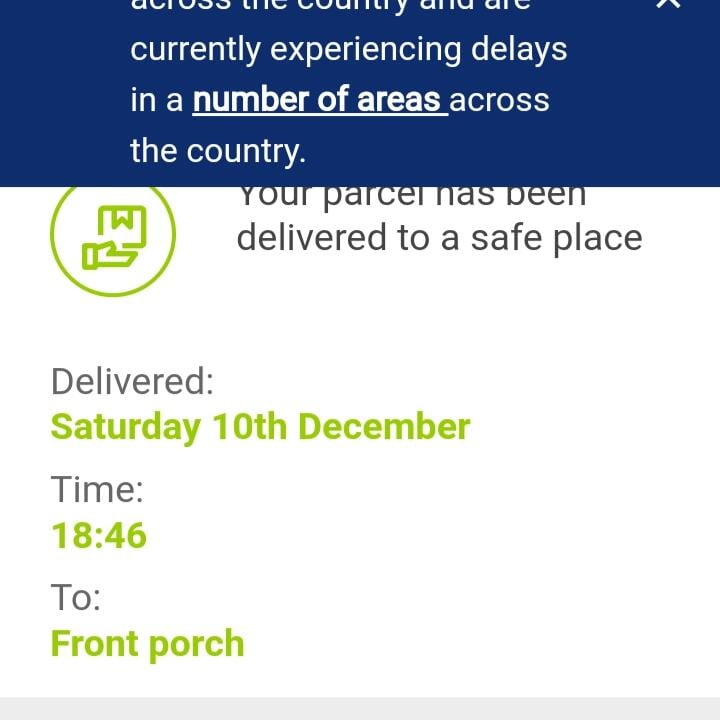 Yodel 1 star review on 10th December 2022