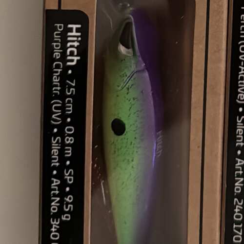 Bewertung von Tim für das Produkt Barsch-Alarm Hitch 7.5 cm / 0.8 m / Purple Chartreuse